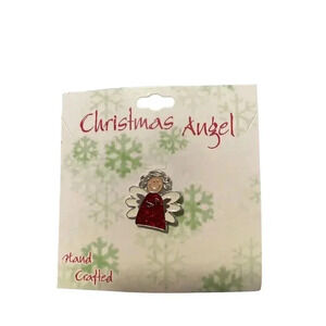 CHRISTMAS ANGEL HAND CRAFTED PIN